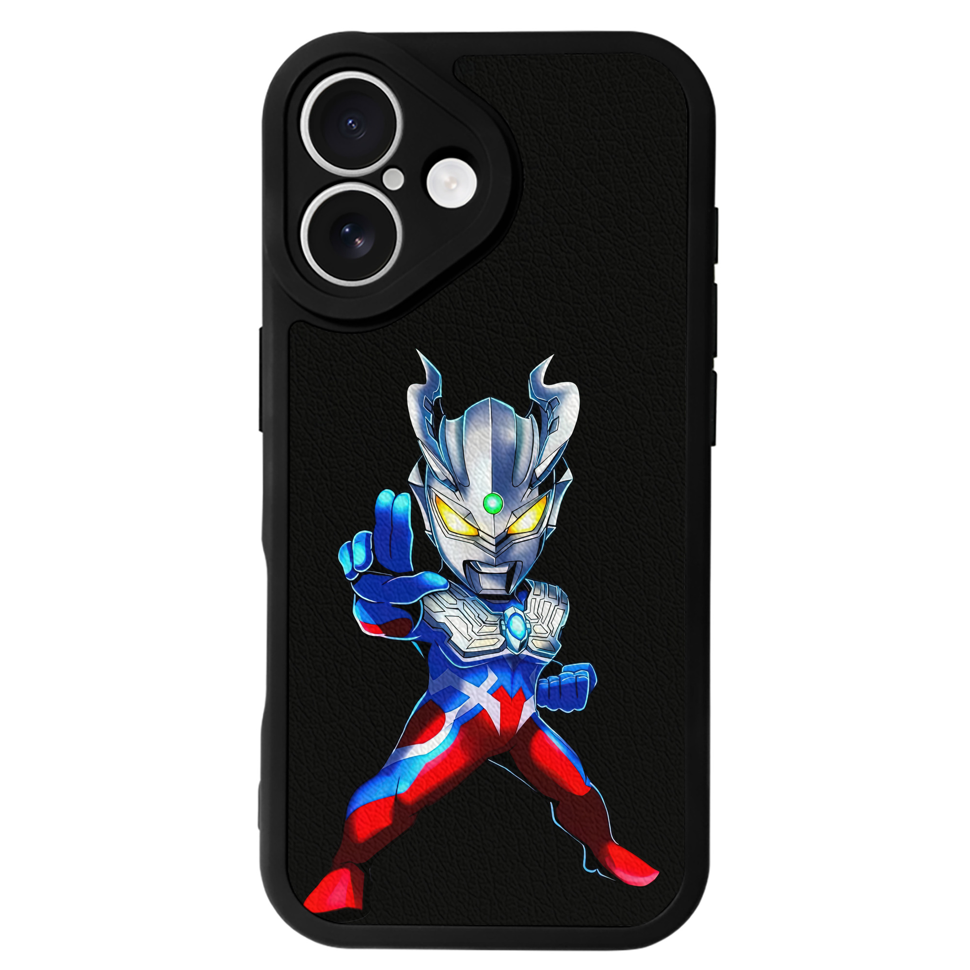 （画像用） ウルトラマン Ultraman 【iPhone 16シリーズ対応】シリコンスマホケース（レザー調） 材質：シリコン